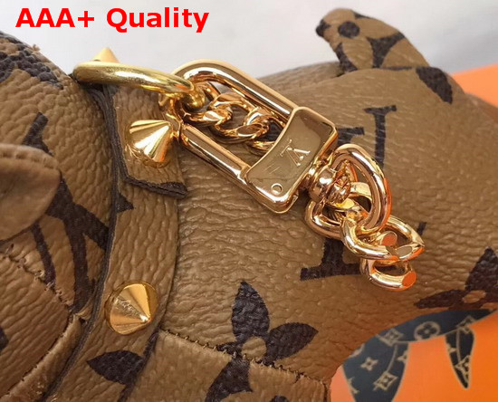 Louis Vuittong Fighting Dog Bag Charm in Monogram Reverse Canvas Replica