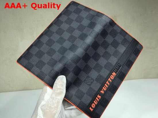 Louis Vuittonhhi Brazza Wallet Damier Graphite Coated Canvas Replica