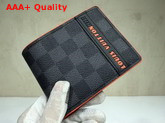 Louis Vuittonhhi Multiple Wallet Damier Graphite Coated Canvas Replica