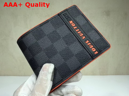 Louis Vuittonhhi Multiple Wallet Damier Graphite Coated Canvas Replica