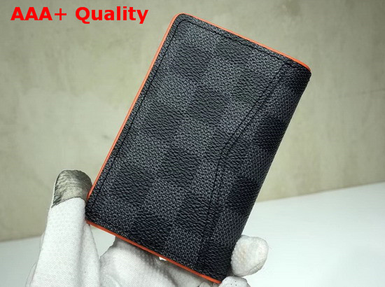 Louis Vuittonhhi Pocket Organiser Damier Graphite Coated Canvas Replica