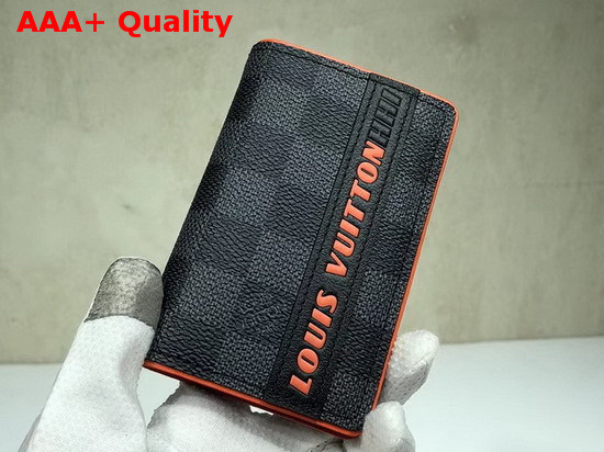 Louis Vuittonhhi Pocket Organiser Damier Graphite Coated Canvas Replica