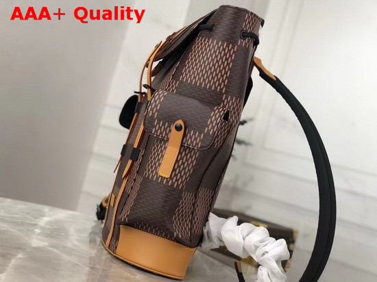 Virgil Abloh and Nigo Debut Louis Vuitton Christopher Backpack Giant Damier Ebene Canvas and Monogram Canvas Replica