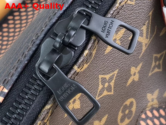 Virgil Abloh and Nigo Debut Louis Vuitton Keepall Bandouliere 50 Giant Damier Ebene Canvas and Monogram Canvas Replica