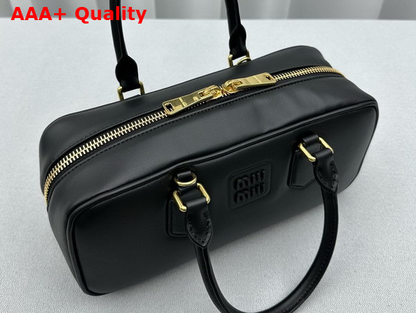 Miu Miu Arcadie Leather Bag in Black 5BB148 Replica