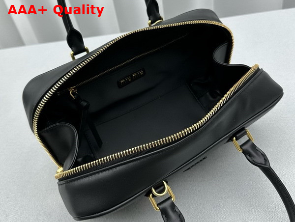 Miu Miu Arcadie Leather Bag in Black 5BB148 Replica