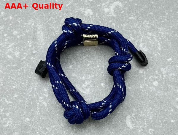 Miu Miu Cord and Nylon Bracelet in Baltic Blue 5IB538 Replica