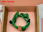 Miu Miu Cord and Nylon Bracelet in Green 5IB538 Replica