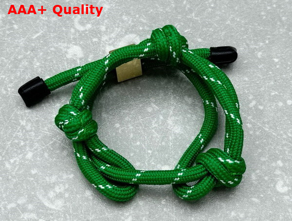 Miu Miu Cord and Nylon Bracelet in Green 5IB538 Replica