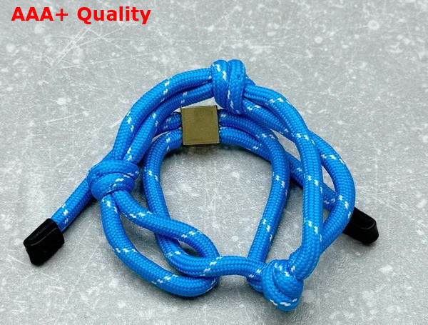 Miu Miu Cord and Nylon Bracelet in Light Blue 5IB538 Replica