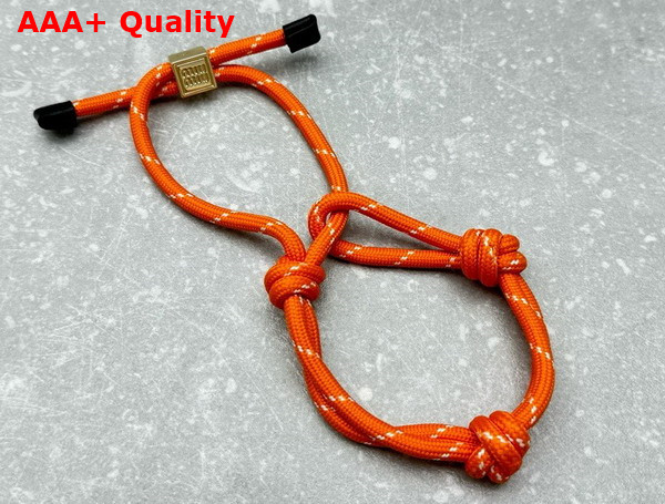 Miu Miu Cord and Nylon Bracelet in Orange 5IB538 Replica