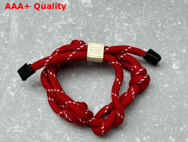 Miu Miu Cord and Nylon Bracelet in Red 5IB538 Replica