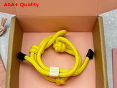 Miu Miu Cord and Nylon Bracelet in Yellow 5IB538 Replica