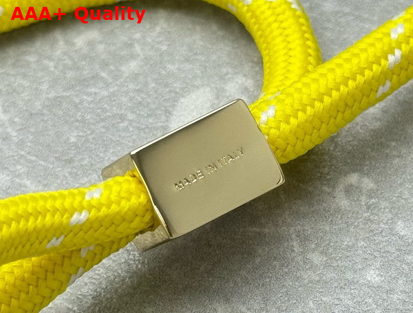 Miu Miu Cord and Nylon Bracelet in Yellow 5IB538 Replica