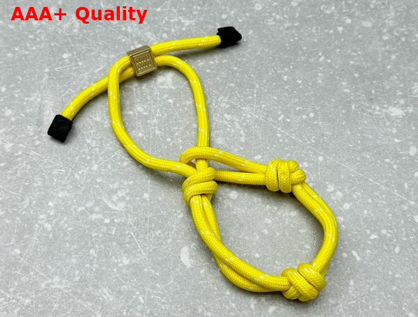 Miu Miu Cord and Nylon Bracelet in Yellow 5IB538 Replica