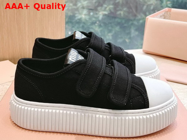 Miu Miu Denim Sneakers in Black 5E890D Replica