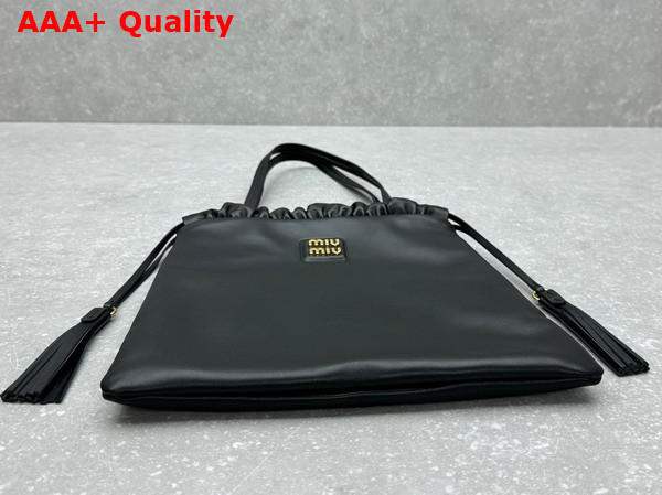 Miu Miu Joie Nappa Leather Bag in Black 5BG303 Replica