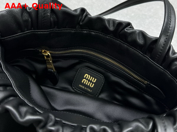 Miu Miu Joie Nappa Leather Bag in Black 5BG303 Replica