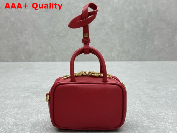 Miu Miu Leather Micro Bag in Red 5NR036 Replica