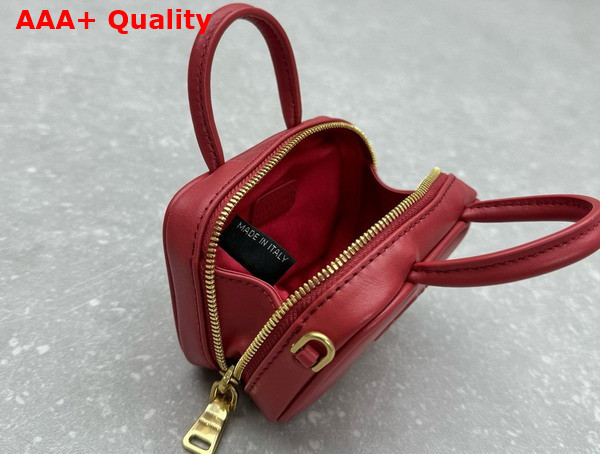 Miu Miu Leather Micro Bag in Red 5NR036 Replica