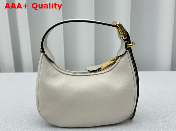 Miu Miu Mini Leather Hobo Bag in White Replica