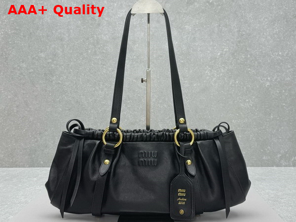 Miu Miu Nappa Leather Bag in Black 5BG289 Replica