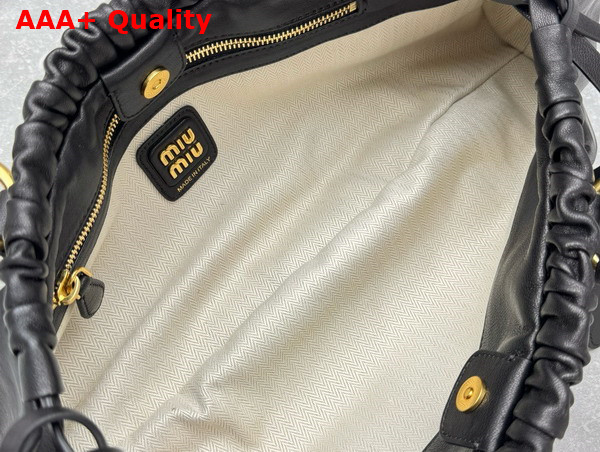 Miu Miu Nappa Leather Bag in Black 5BG289 Replica