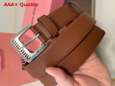 Miu Miu Nappa Leather Belt in Oak 5CC545 Replica