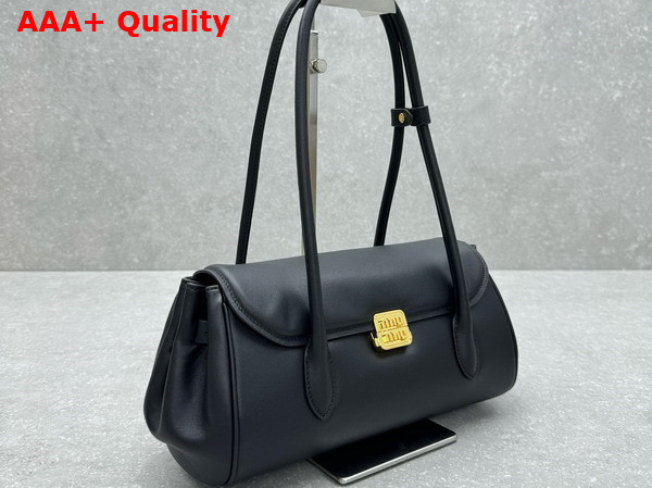 Miu Miu Nappa Leather Shoulder Bag in Black 5BD265 Replica