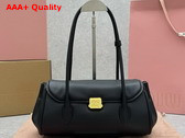 Miu Miu Nappa Leather Shoulder Bag in Black 5BD265 Replica