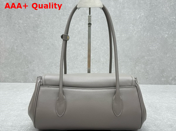 Miu Miu Nappa Leather Shoulder Bag in Grey 5BD265 Replica