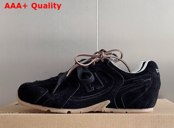 Miu Miu New Balance X Miu Miu 530 SL Suede Sneakers in Black Replica