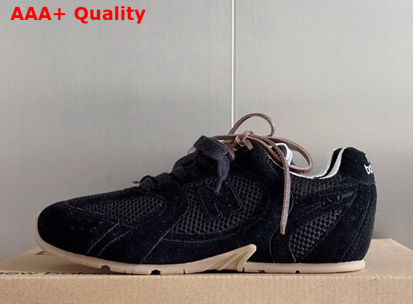 Miu Miu New Balance X Miu Miu 530 SL Suede and Mesh Sneakers in Black Replica