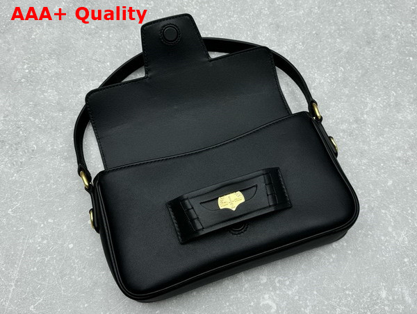 Miu Miu Penny Leather Bag in Black 5BD270 Replica