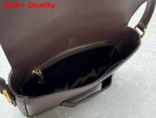 Miu Miu Penny Leather Bag in Briarwood 5BD270 Replica