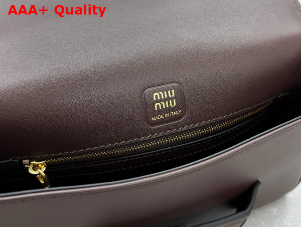 Miu Miu Penny Leather Bag in Briarwood 5BD270 Replica