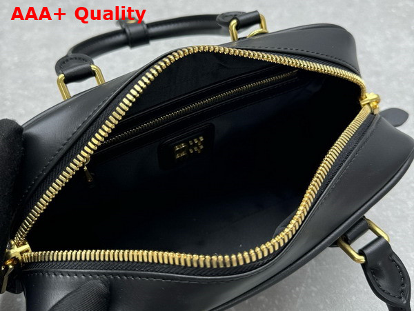 Miu Miu Small Arcadie Leather Bag in Black 5BB142 Replica