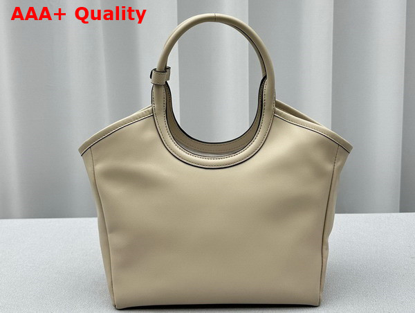 Miu Miu Small IVY Leather Bag in Beige Replica