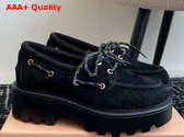 Miu Miu Suede Loafers in Black 5D293E Replica