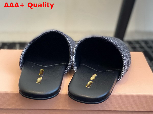 Miu Miu Wool Slippers in Loden Green 5S368E Replica