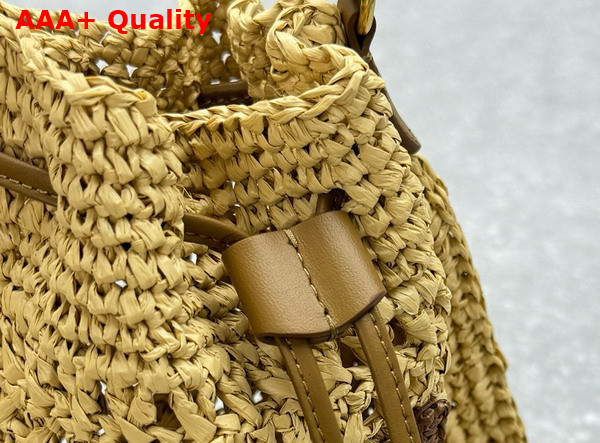 Miu Miu Woven Fabric Mini Bag Beige Cognac 5ND016 Replica