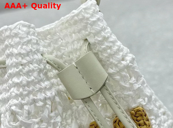 Miu Miu Woven Fabric Mini Bag White Beige 5ND016 Replica