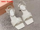 Miu Miu leather Sandals in Beige 5X910D Replica