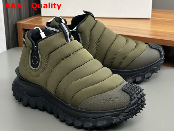 Moncler Trailgrip Apres Water Repellent Sneakers in Forest Green Replica