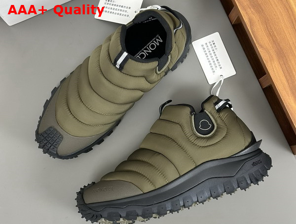 Moncler Trailgrip Apres Water Repellent Sneakers in Forest Green Replica