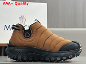 Moncler Trailgrip Apres Water Repellent Sneakers in Light Brown Replica