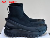 Moncler Trailgrip Knit High Top Sneakers in Black Replica