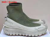 Moncler Trailgrip Knit High Top Sneakers in Green Replica