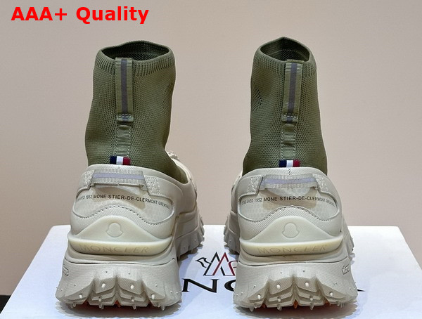 Moncler Trailgrip Knit High Top Sneakers in Green Replica