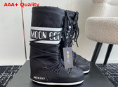 Moon Boot Icon Black Nylon Boots 21451668 Replica